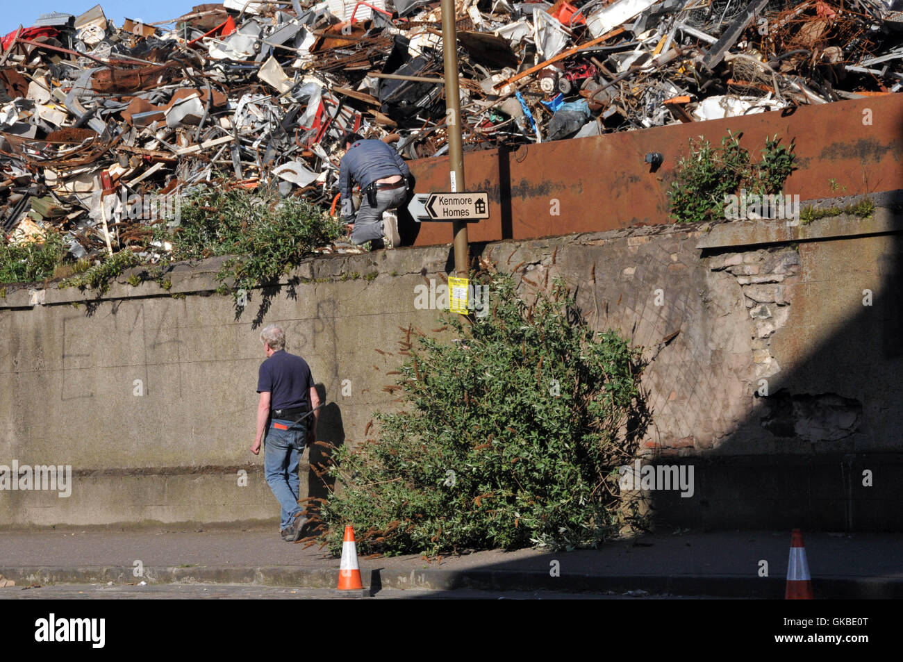 Trainspotting 2 tournage à Édimbourg comprend : Atmosphère Où : Ecosse, Royaume-Uni Quand : 15 mai 2016 Banque D'Images