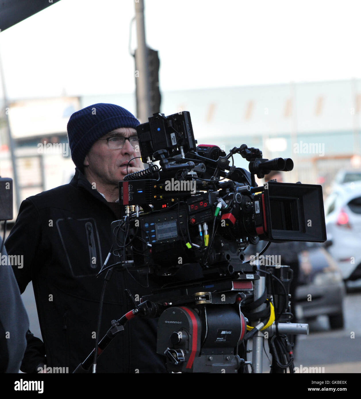 Trainspotting 2 tournage à Édimbourg avec : Danny Boyle Où : Ecosse, Royaume-Uni Quand : 15 mai 2016 Banque D'Images