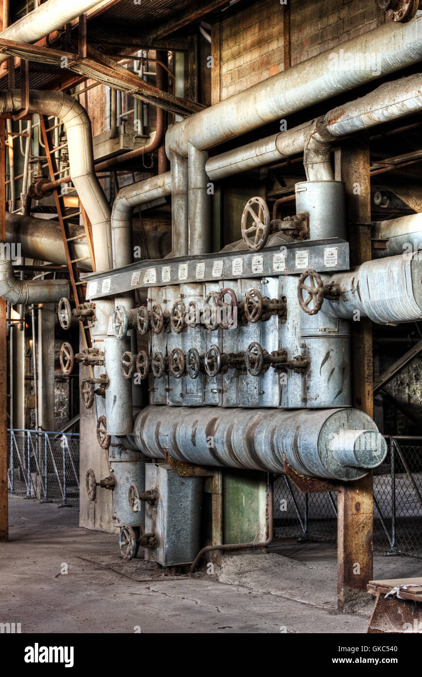 Ancienne usine industrielle hdr Banque D'Images