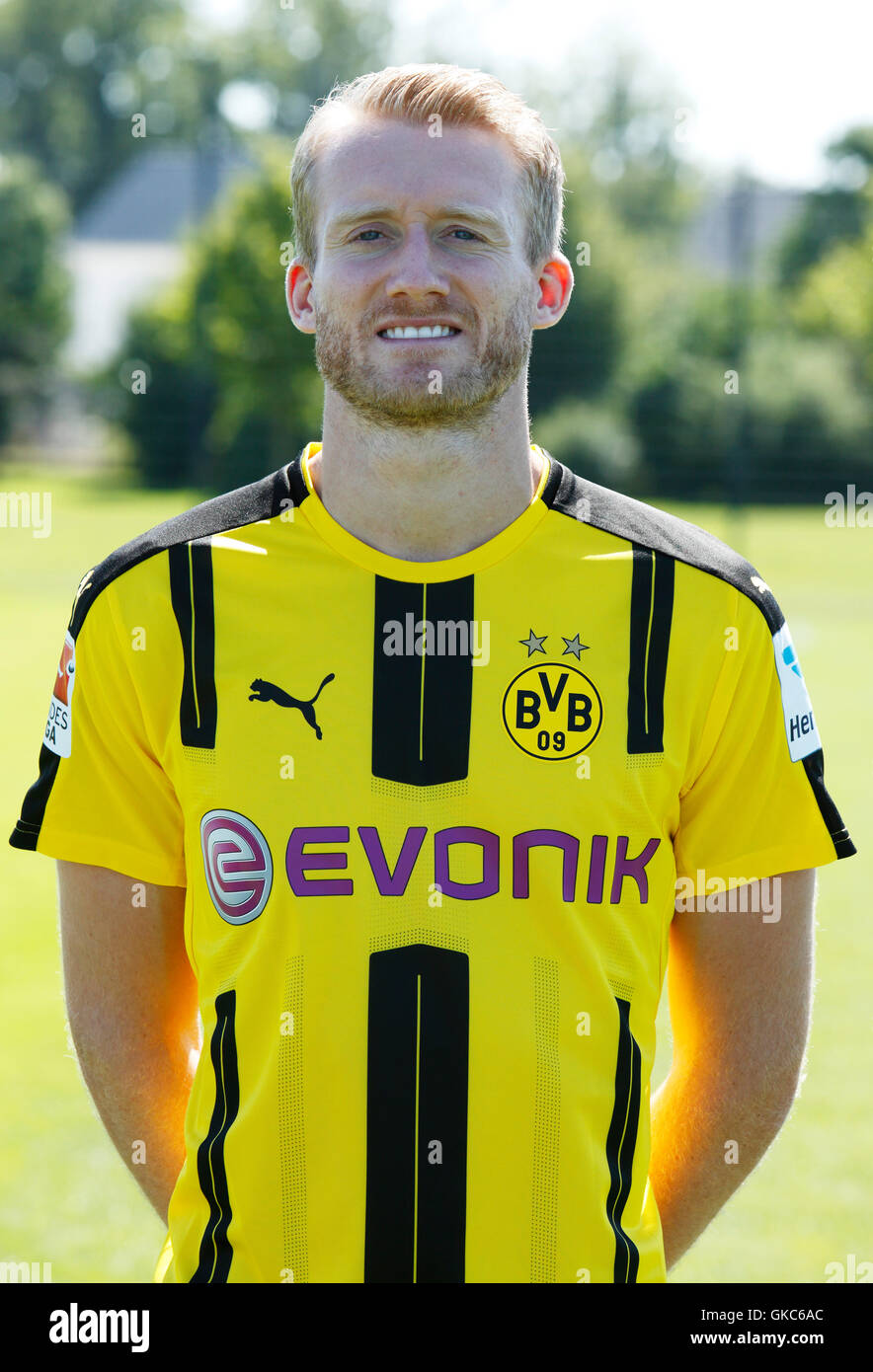 Football, Bundesliga, 2016/2017, Borussia Dortmund, press photo, prise de vue portrait, André Schuerrle Banque D'Images