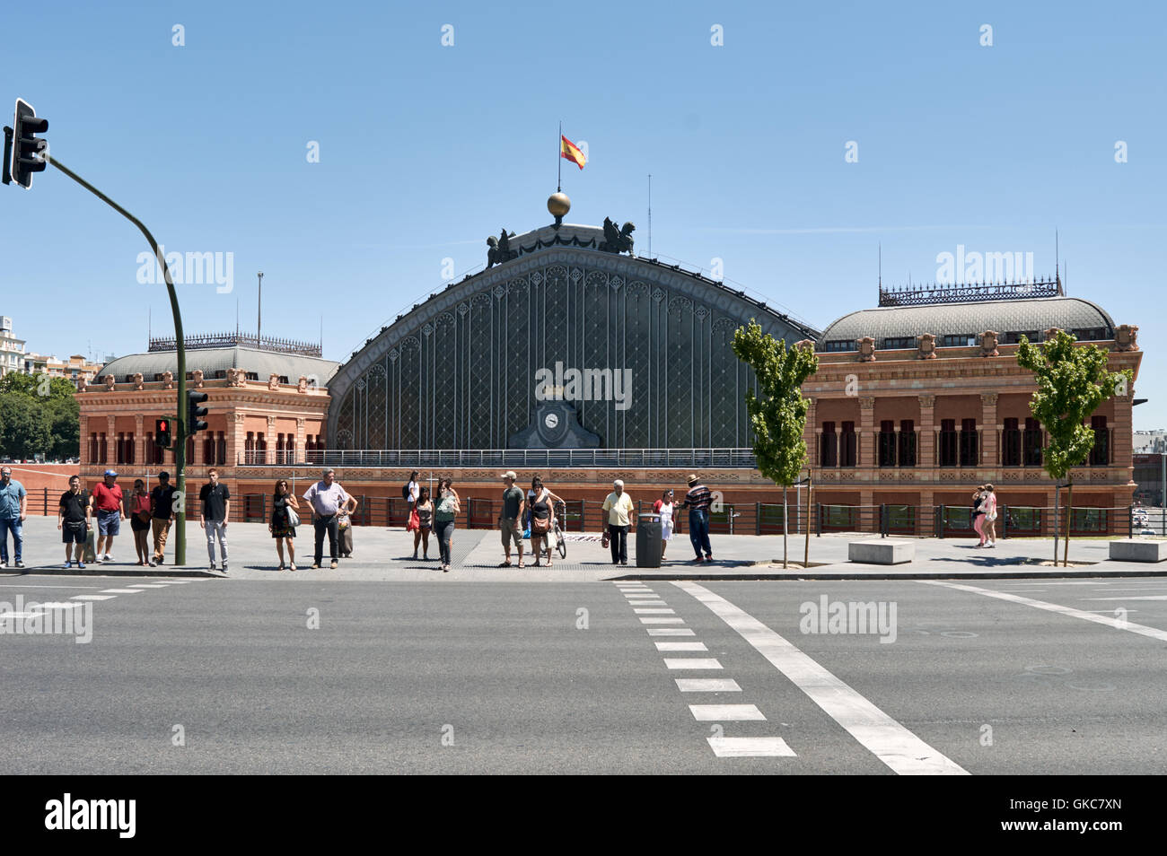 La gare Atocha de Madrid (Estación de Atocha de Madrid) Banque D'Images