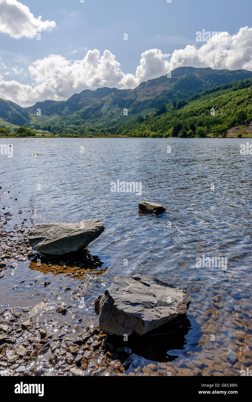 Llyn Crafnant, Snowdonia, le Nord du Pays de Galles Banque D'Images