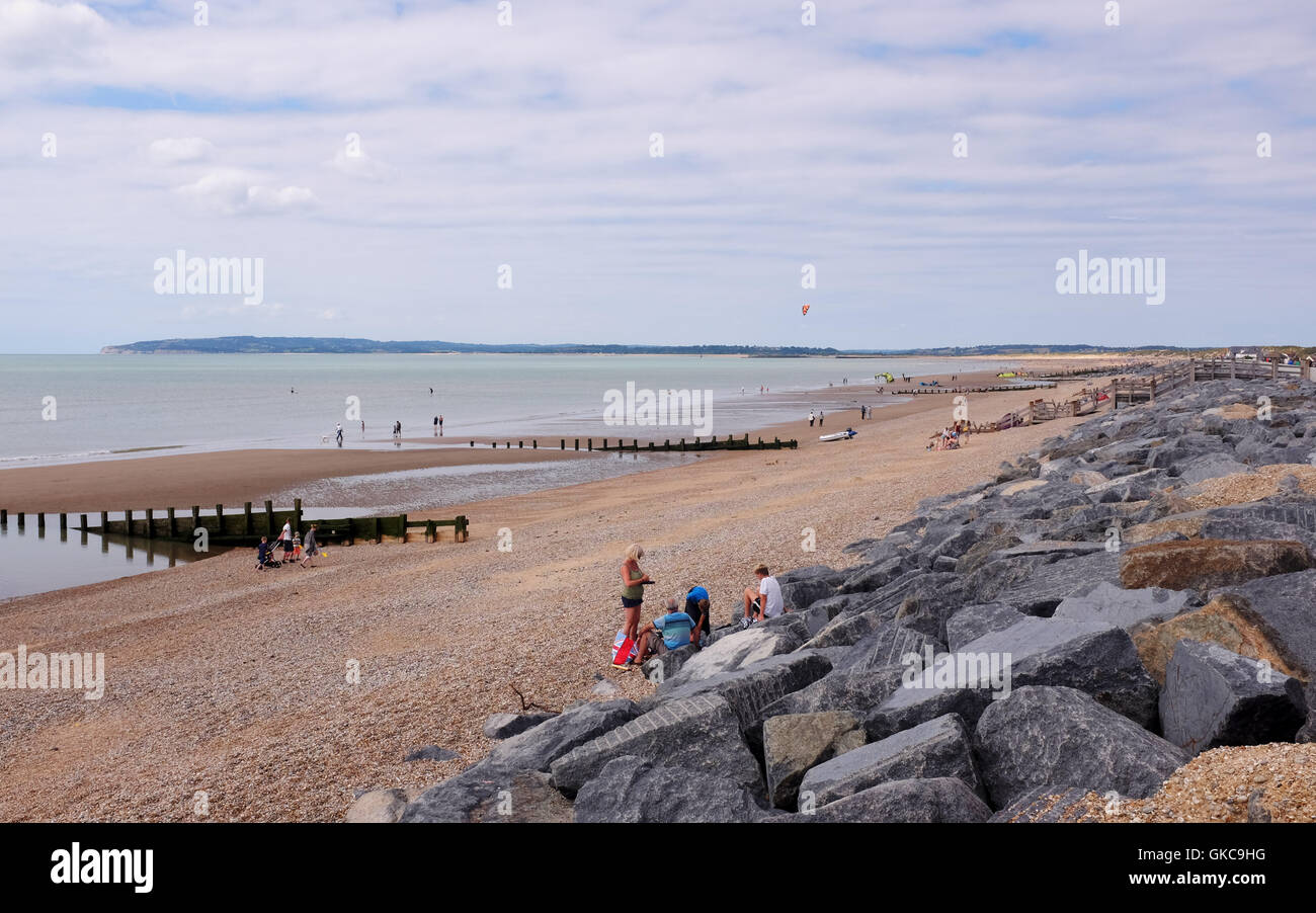 La plage de Camber Sands East Sussex UK Banque D'Images