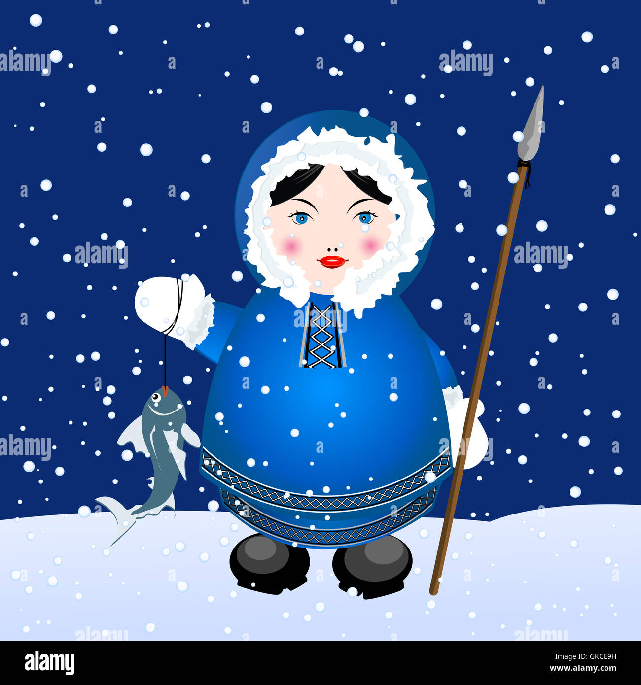 Eskimo Banque D'Images