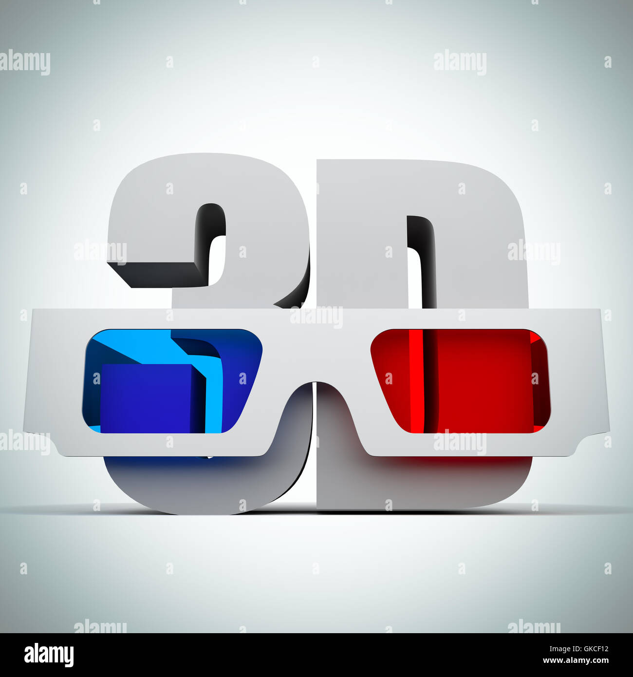 Lunettes 3D Banque D'Images