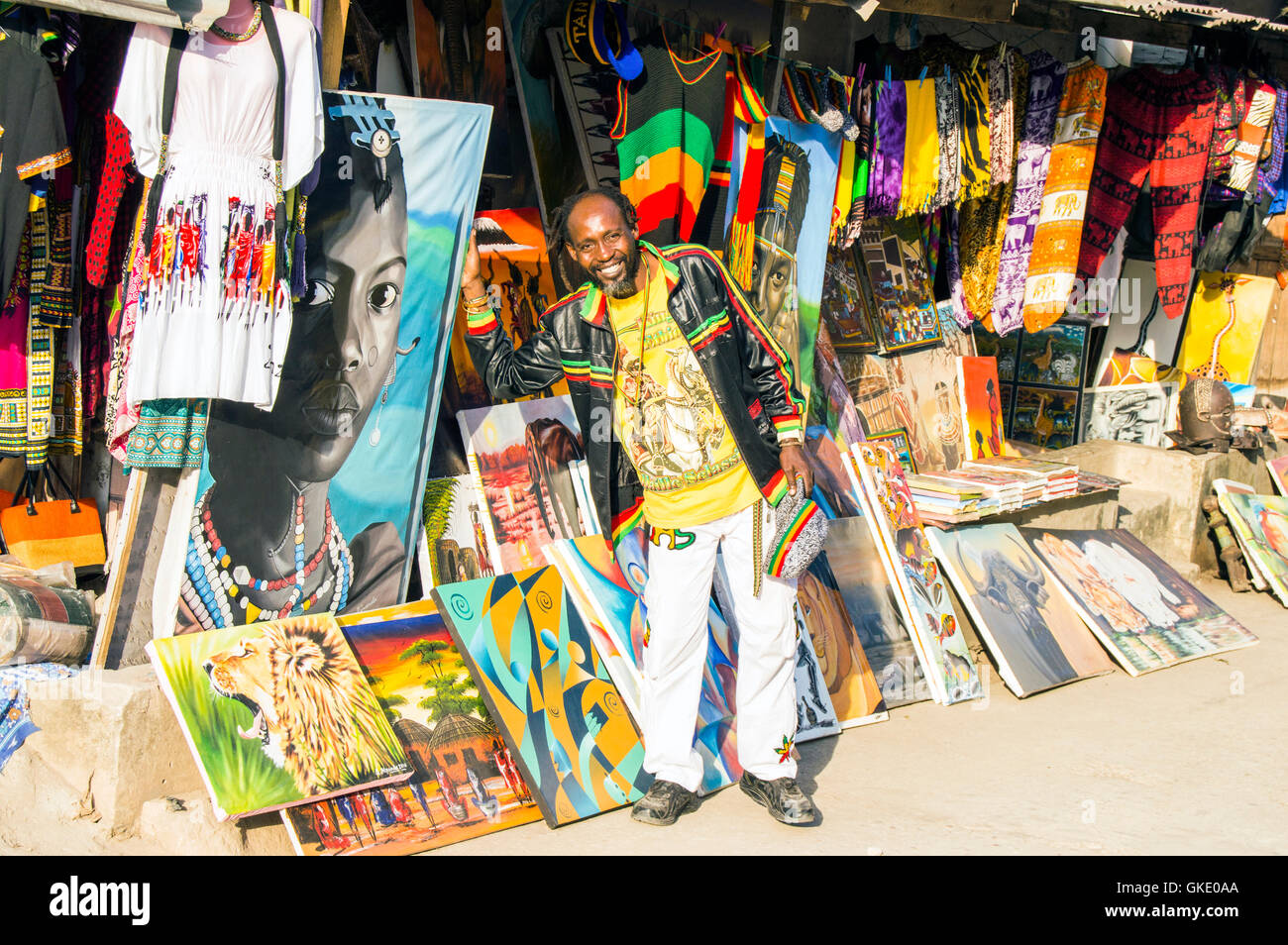 Tanzania dar es salaam shopping shop Banque de photographies et d