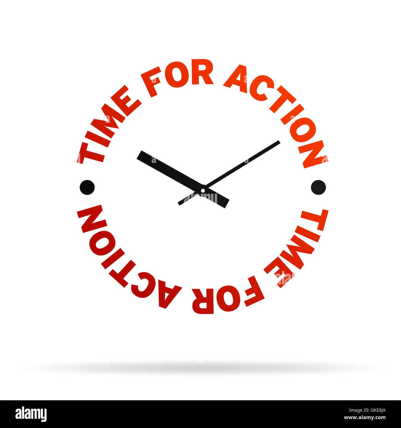 Temps d'action Réveil Banque D'Images