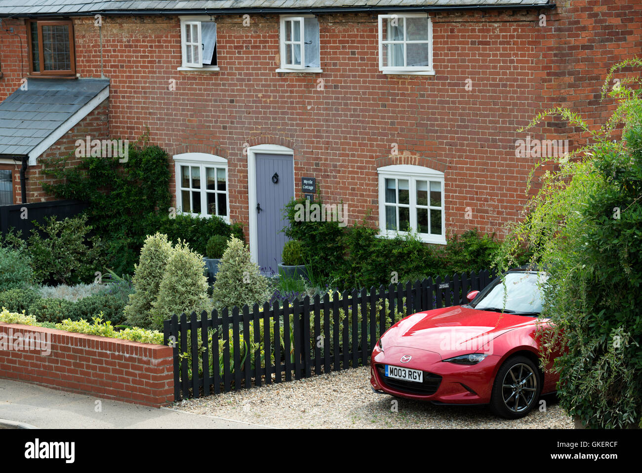 Le stationnement hors rue Bawdsey UK Suffolk Banque D'Images