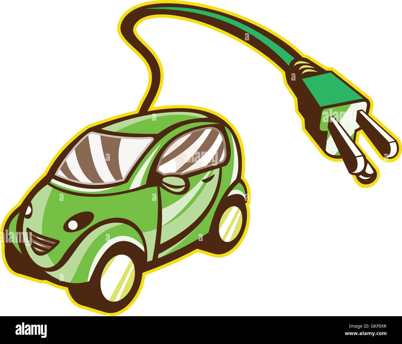 Véhicules électriques isolées Illustration de Vecteur Véhicules électriques isolées Illustration de Vecteur