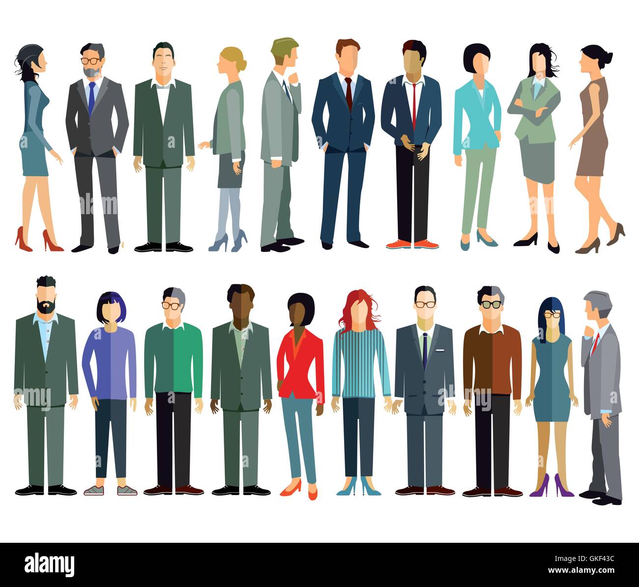 Groupe de personnes Illustration de Vecteur