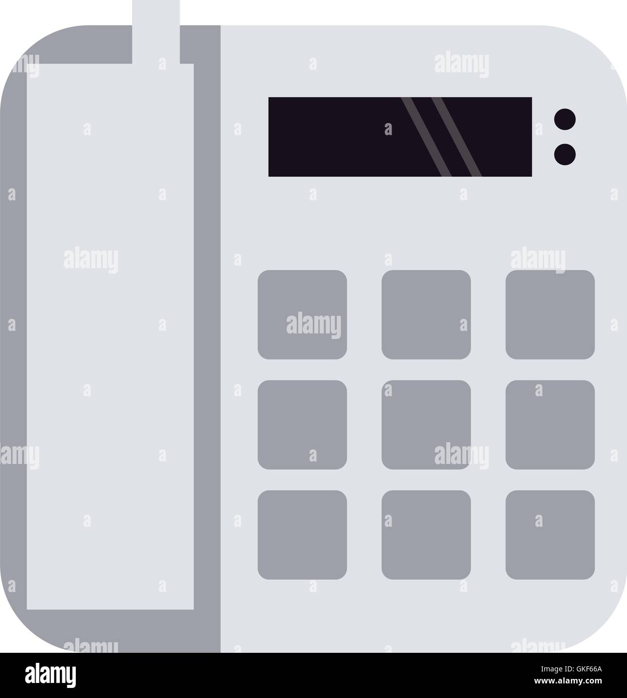 L'icône de téléphone fixe Illustration de Vecteur