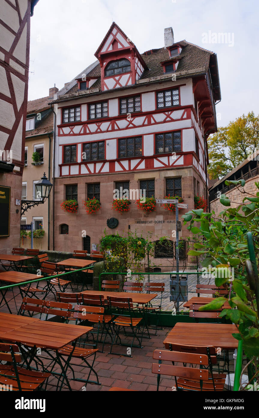 Haus Duerer à Nuremberg, Allemagne Banque D'Images