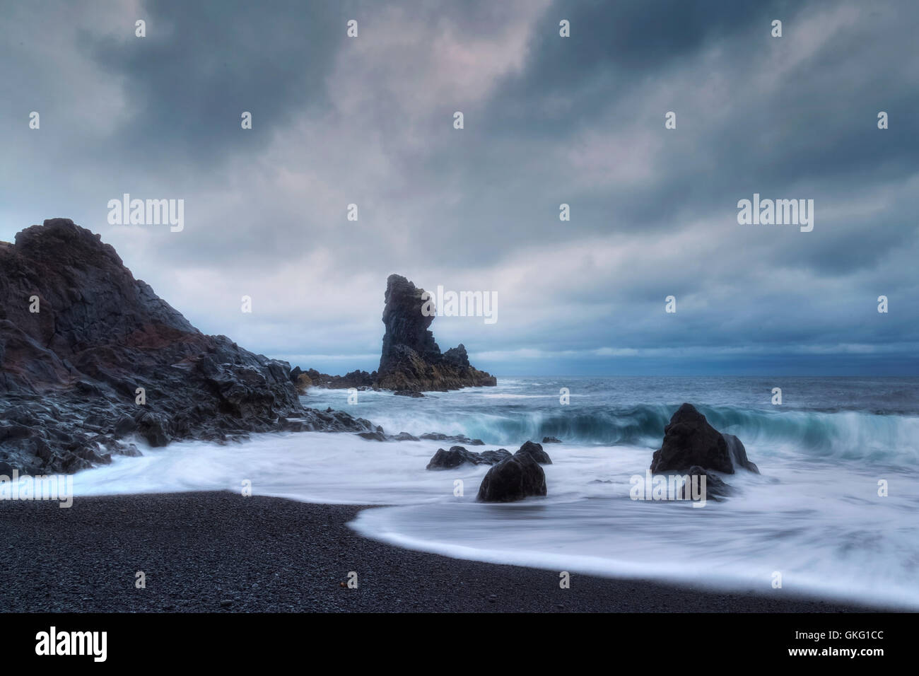 Djupalonssandur Beach, l'Islande, de Snæfellsnes Banque D'Images