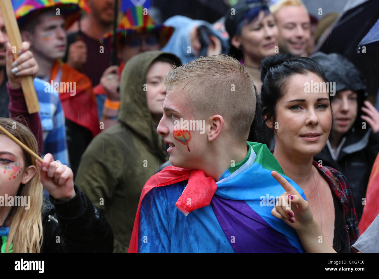 Glasgow Gay Pride 2016 défilé dans le centre-ville Banque D'Images