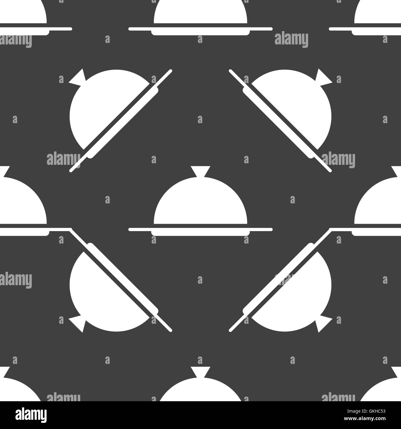 Restaurant cloche icône web design plat. Modèle gris transparent. Illustration de Vecteur