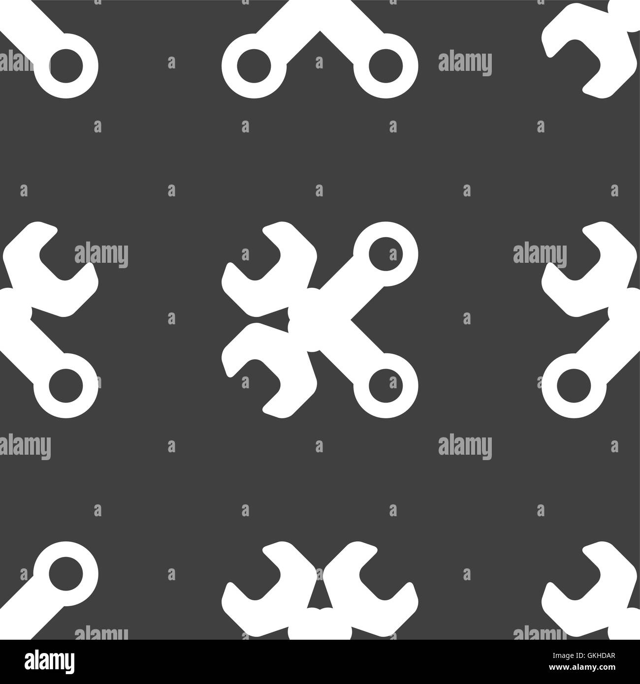 Clé dynamométrique. outil pour travailler l'icône web design plat. Modèle sans couture. Illustration de Vecteur