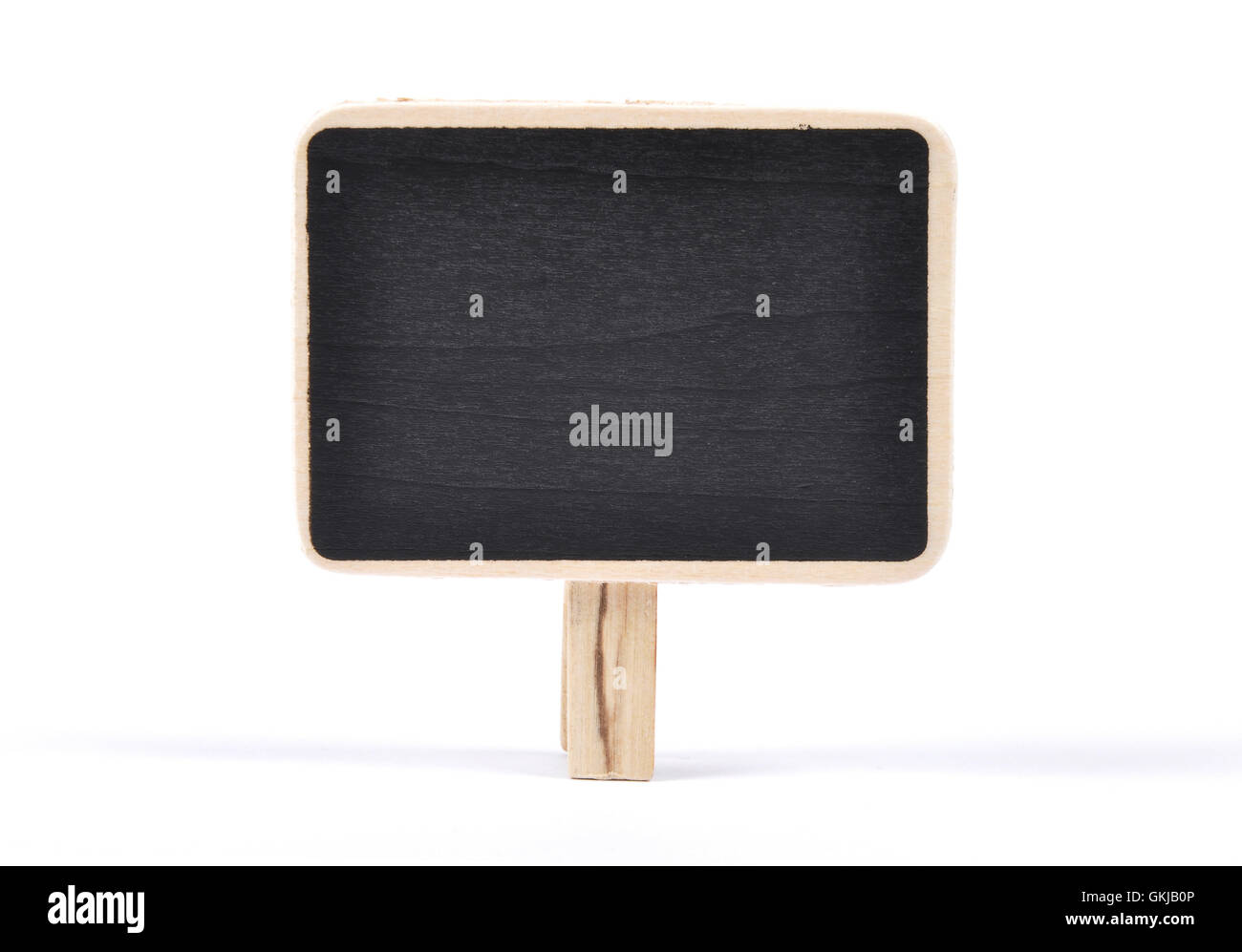 Plaque de bois avec jambe Banque D'Images