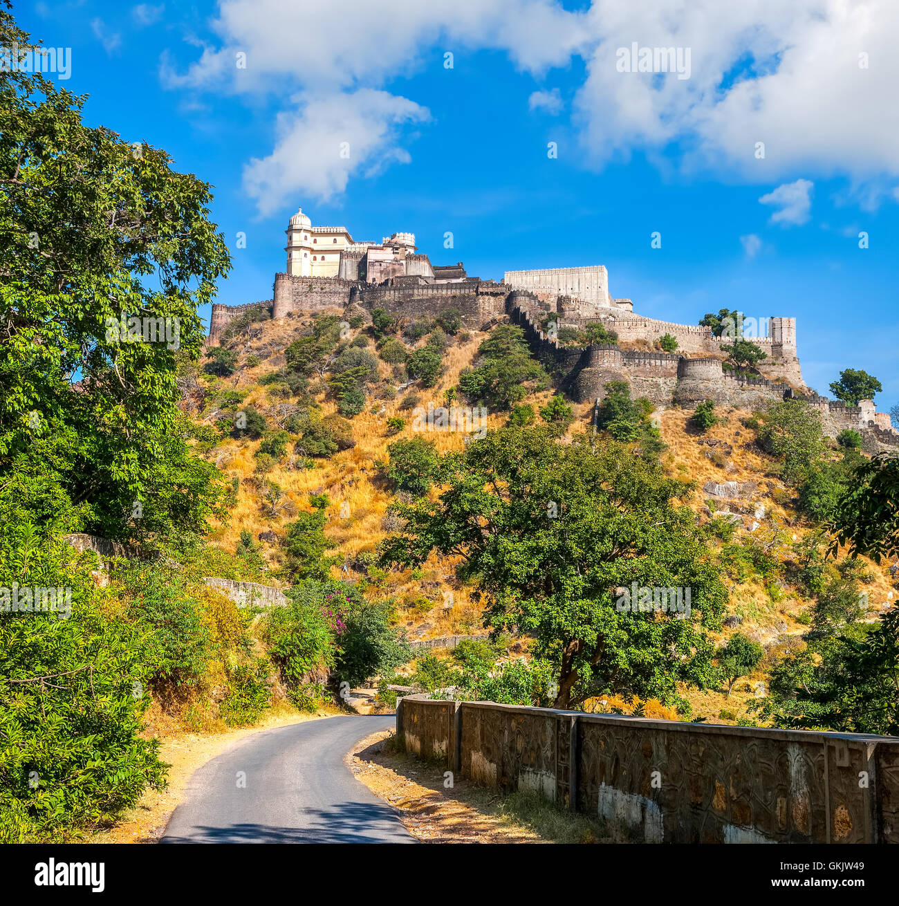 Fort de Kumbhalgarh, Rajasthan, Inde. Kumbhalgarh est une forteresse de Mewar dans le district Rajsamand du Rajasthan Banque D'Images