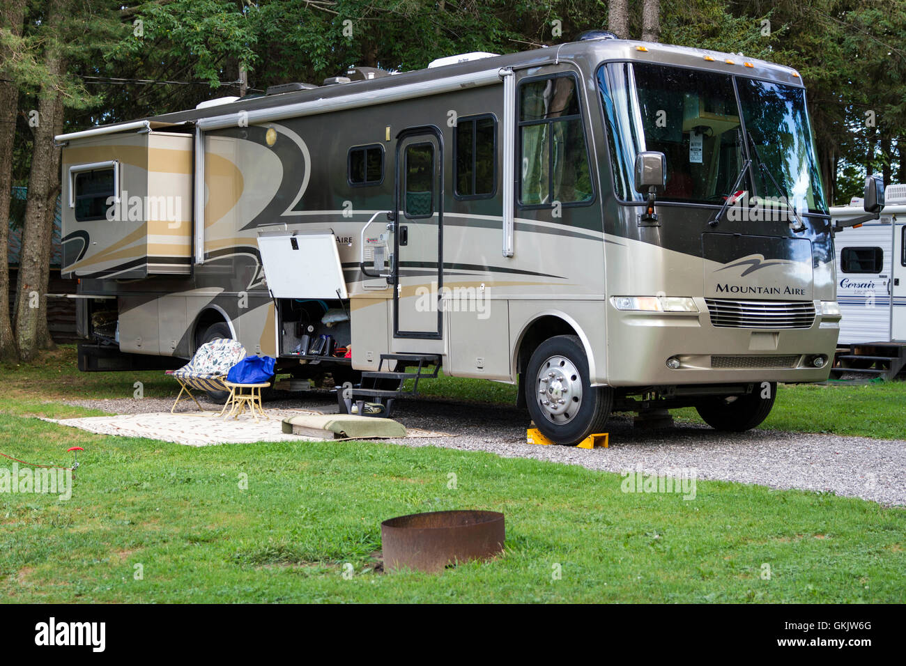 Vacances à domicile mobile Banque D'Images