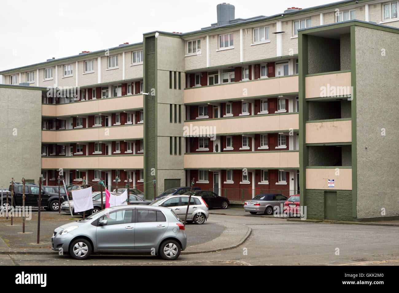 Logement social dublin oliver bond appartements dans le centre-ville de Dublin Irlande libertés civiles Banque D'Images