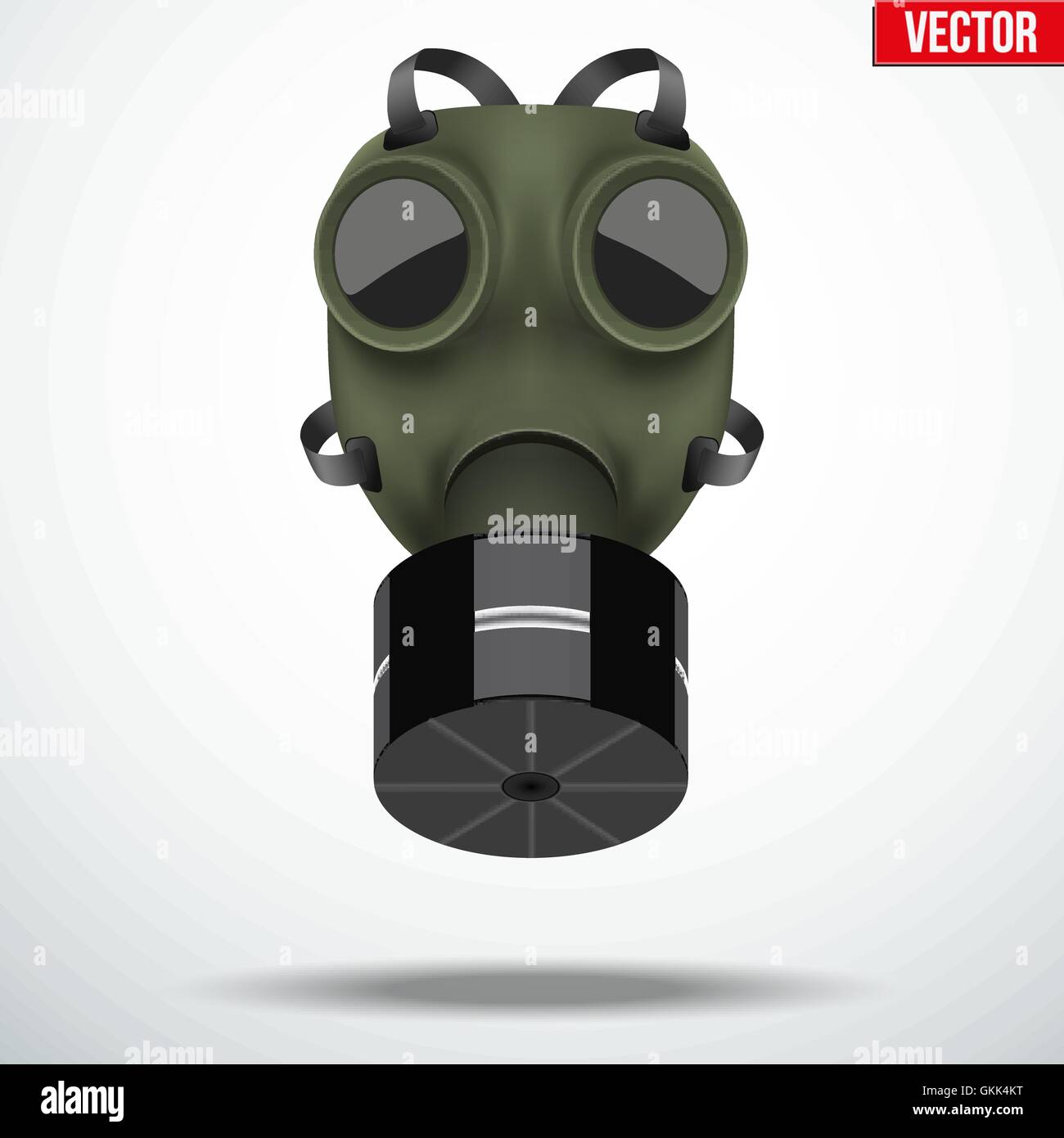 Masque à gaz Retro Illustration de Vecteur