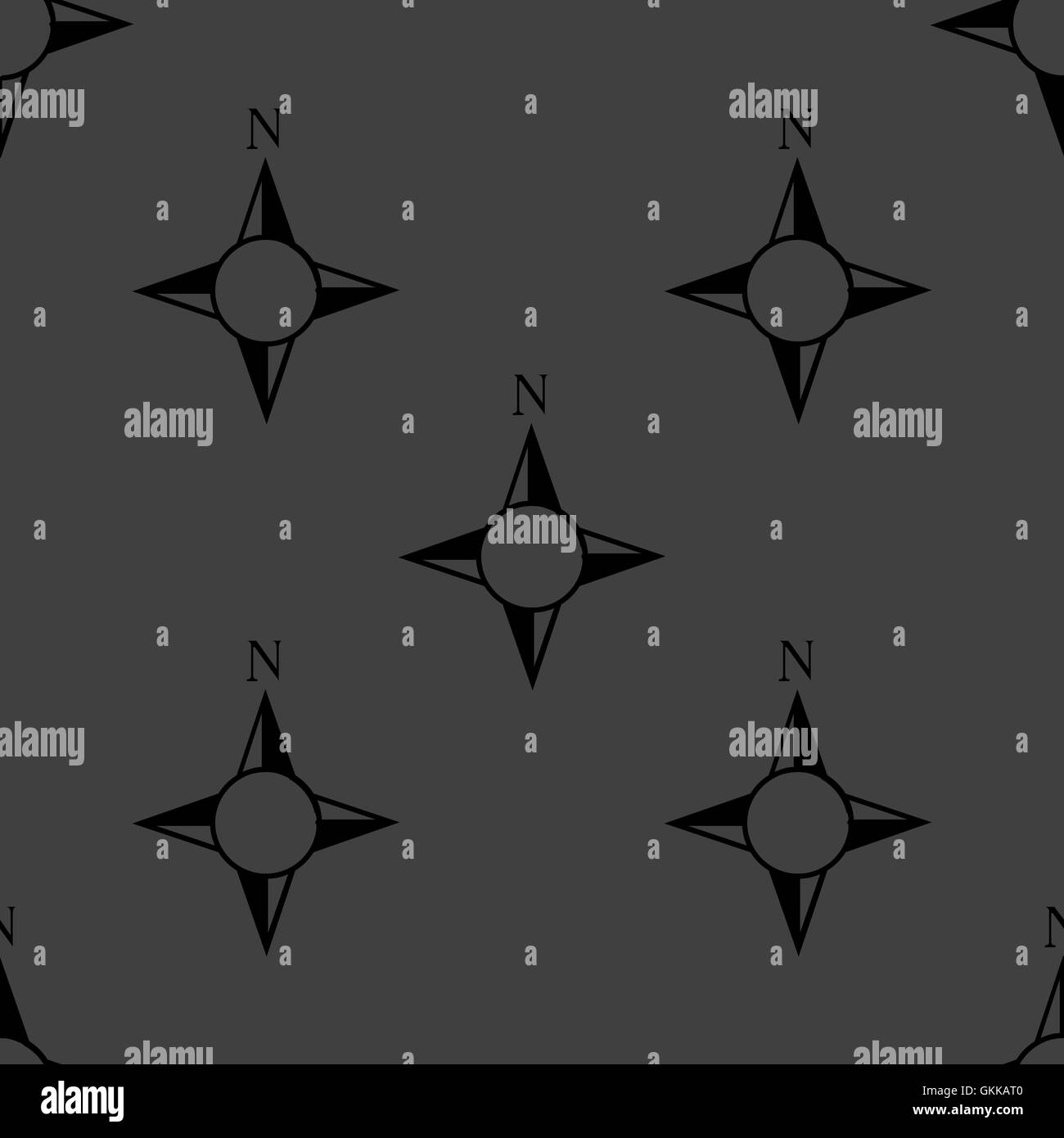 Bout du Monde, boussole icône web design plat. Modèle gris transparent. Illustration de Vecteur