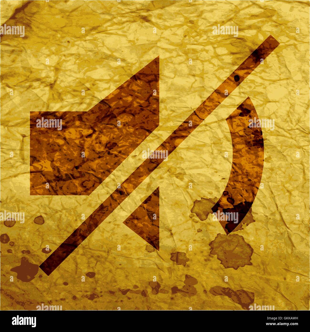 Couper le son. Télévision web moderne et de l'espace pour votre texte. Illustration de Vecteur