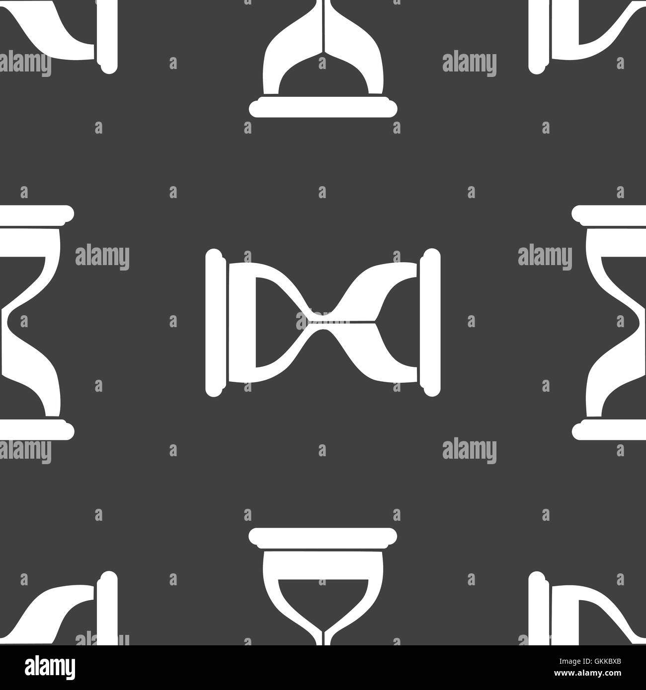 Horloge Horloge verre sable icône web design plat. Modèle gris transparent. Illustration de Vecteur