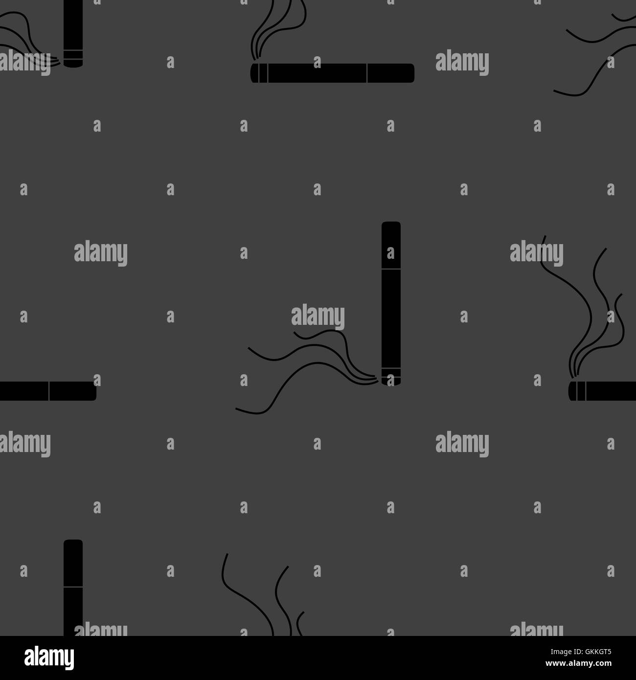 Inscrivez-fumeurs. cigarette. modèle plat. Modèle gris transparent. Illustration de Vecteur