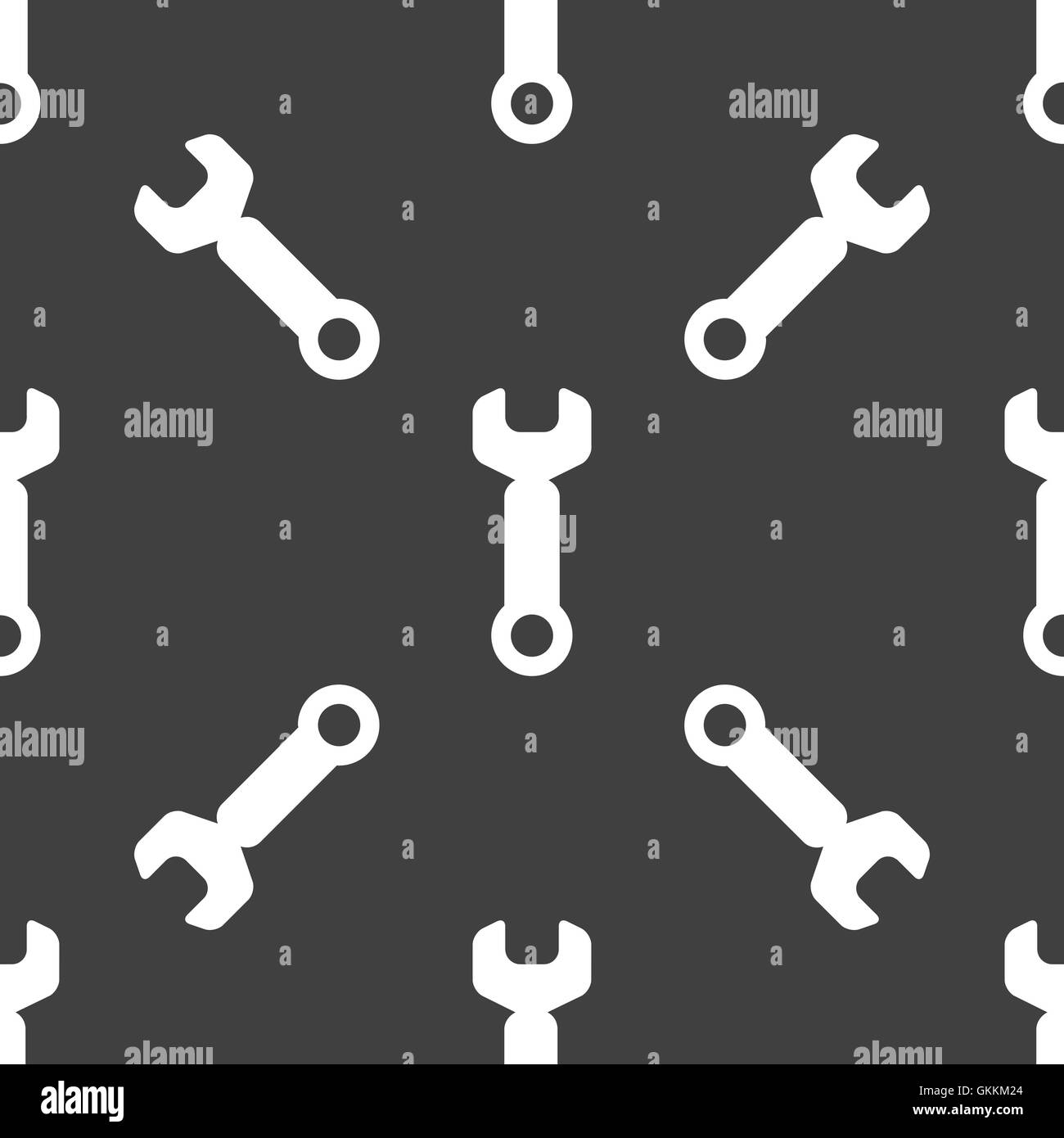 Clé dynamométrique. outil pour travailler l'icône web design plat. Modèle sans couture. Illustration de Vecteur