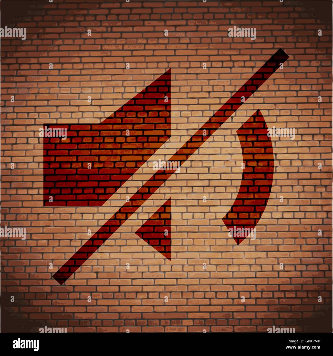 Couper le son. Télévision web moderne et de l'espace pour votre texte. Illustration de Vecteur