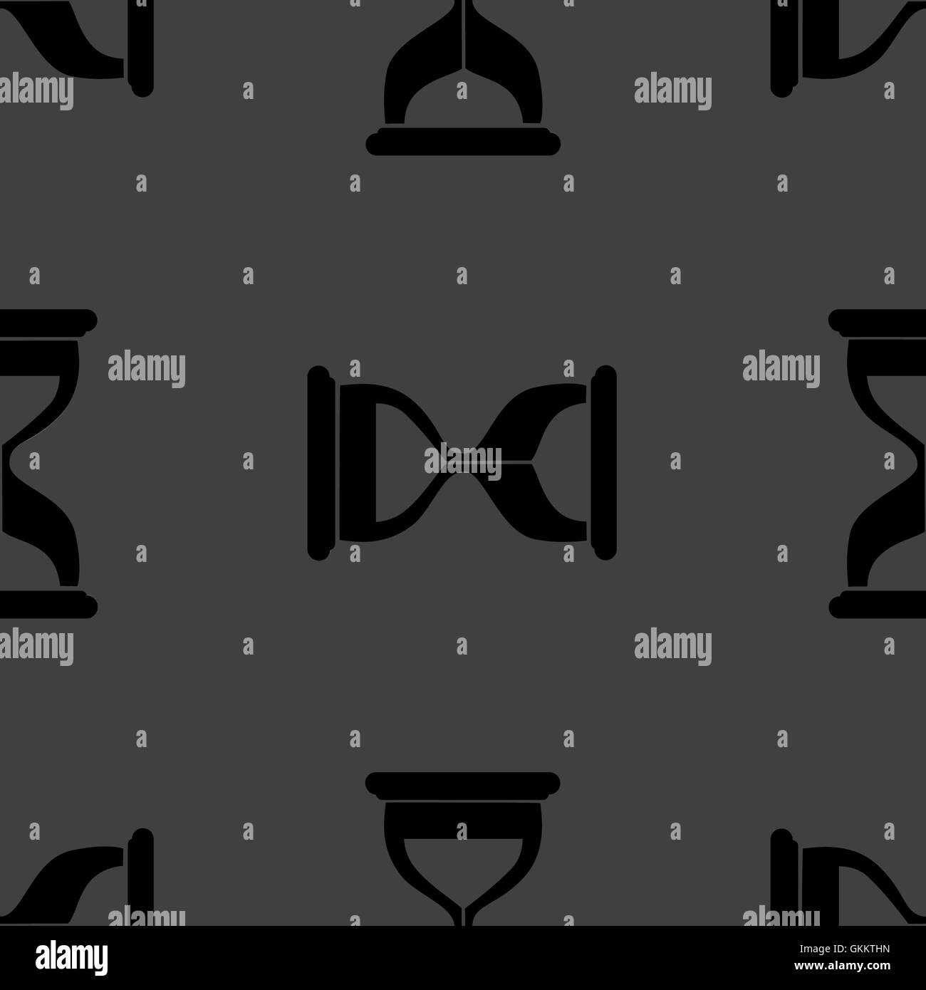 Horloge Horloge verre sable icône web design plat. Modèle gris transparent. Illustration de Vecteur