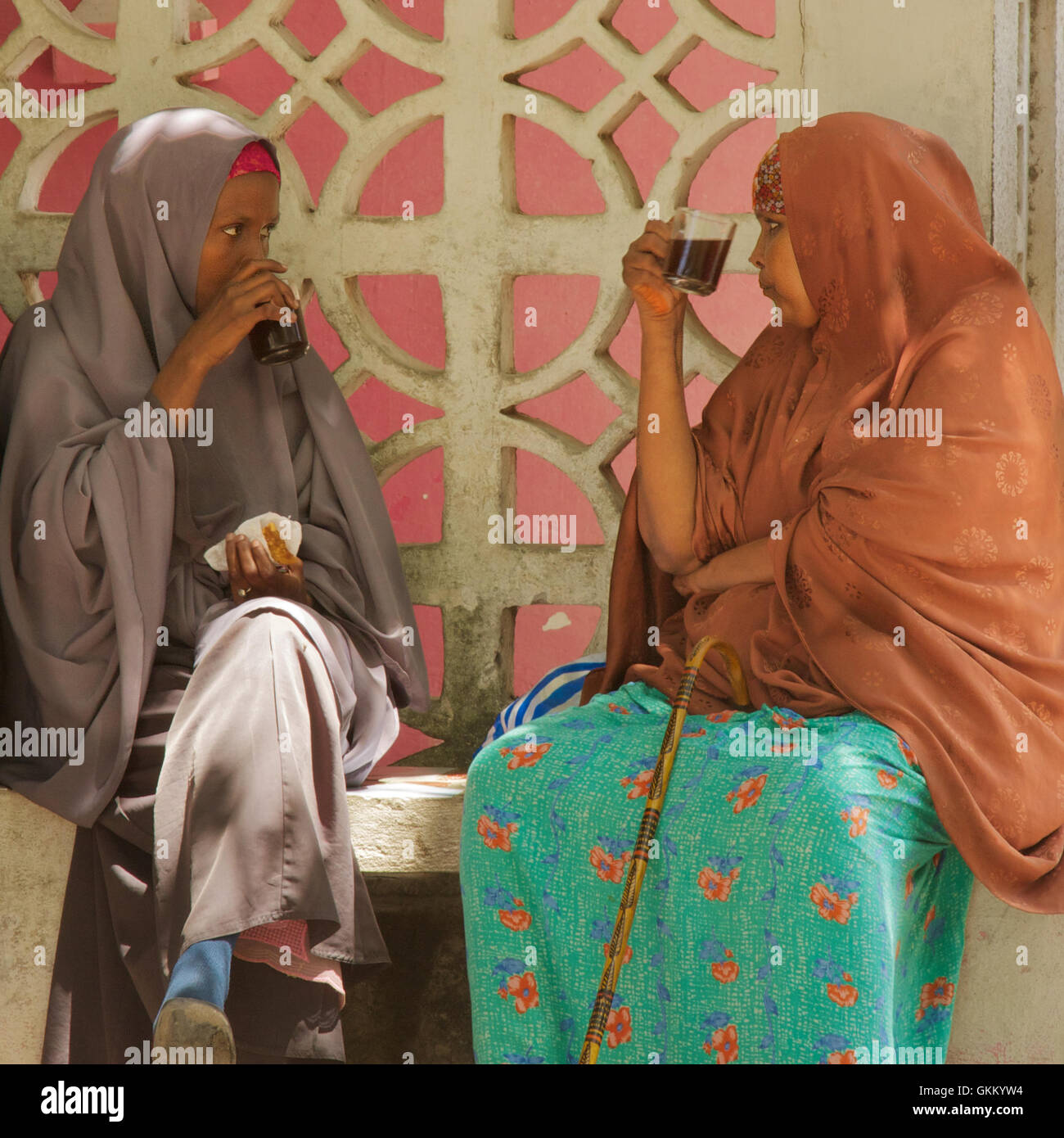 L'UNICEF a parrainé un programme de vaccination anti-natale et post-natale au Centre mère-bébé de K4 Hamano (Somalie). Cette initiative visait à améliorer la santé maternelle et infantile dans la région. Banque D'Images