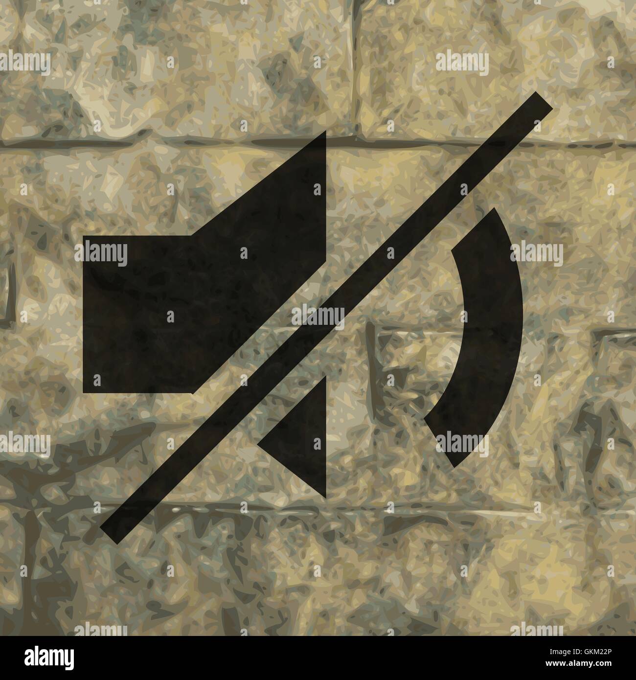 Couper le son. Télévision web moderne et de l'espace pour votre texte. Illustration de Vecteur