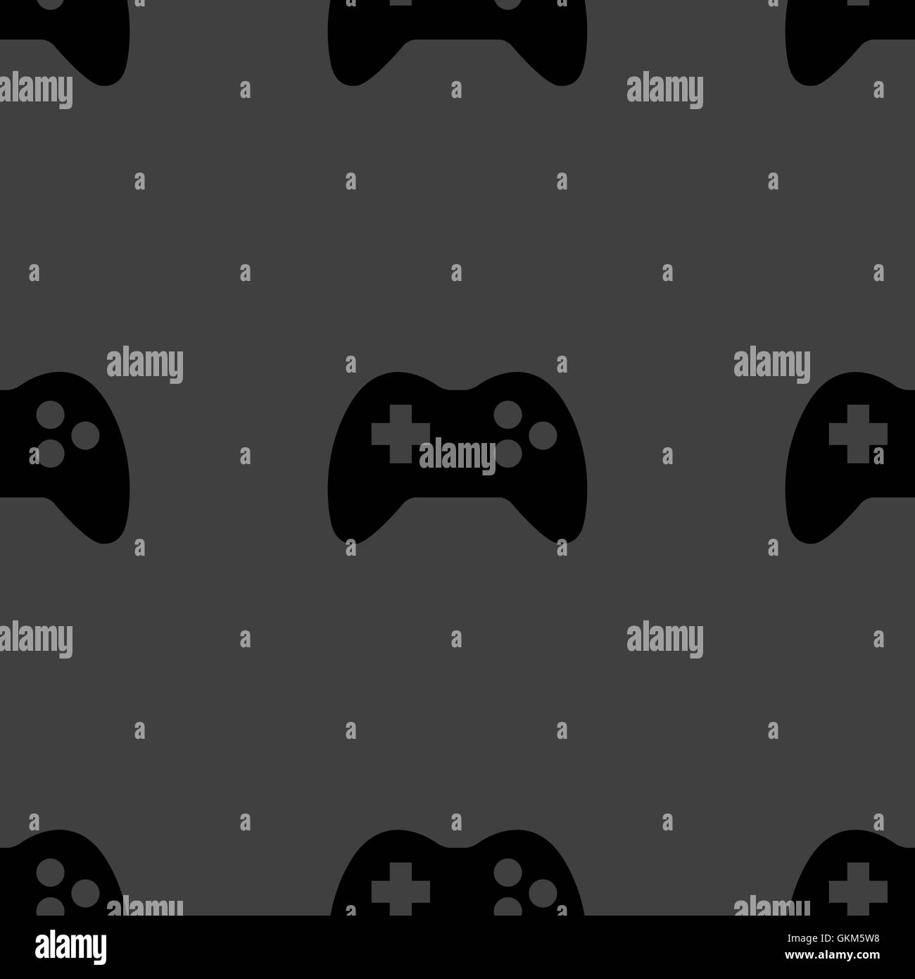 Manette de jeu icône web design plat. Modèle sans couture. Illustration de Vecteur