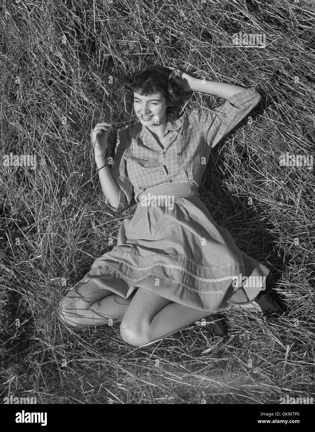 Marcia Legere, également connu sous le nom de Marcia Legere Binns Binns acteur Edward après son mariage. Cette photo a été prise quelque temps de récolte de 1946. Banque D'Images