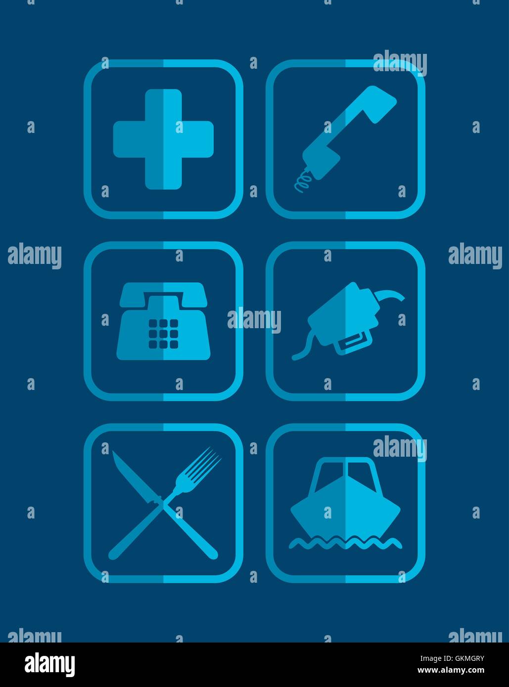 jeu d’icônes Illustration de Vecteur