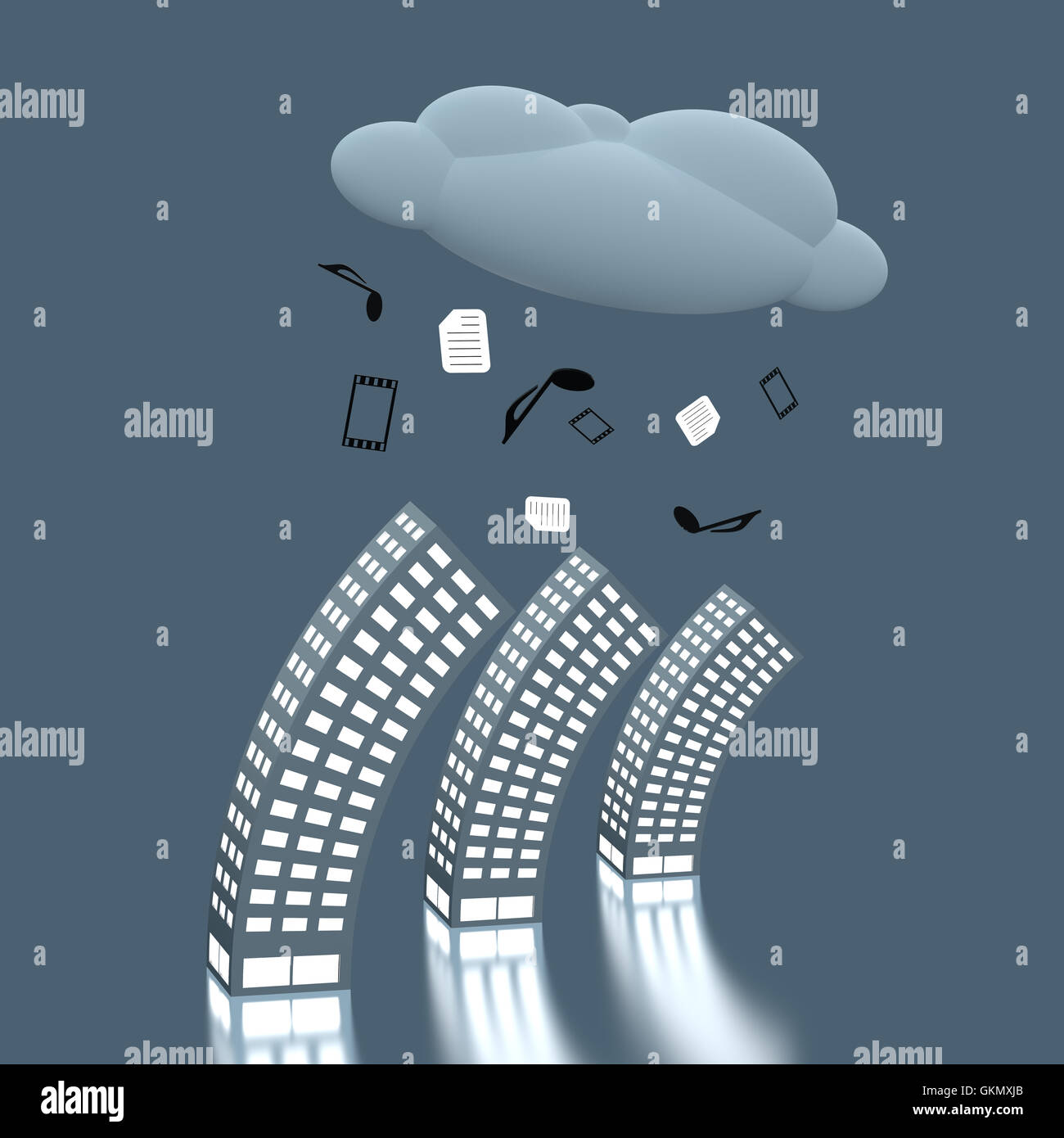 Le cloud computing Banque D'Images