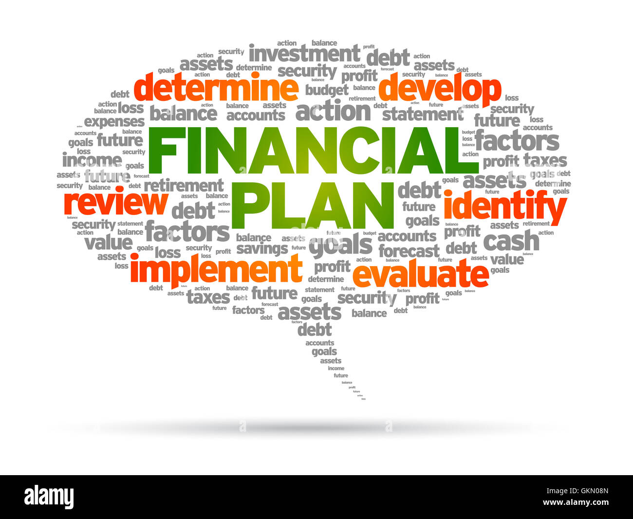 Plan financier Banque D'Images