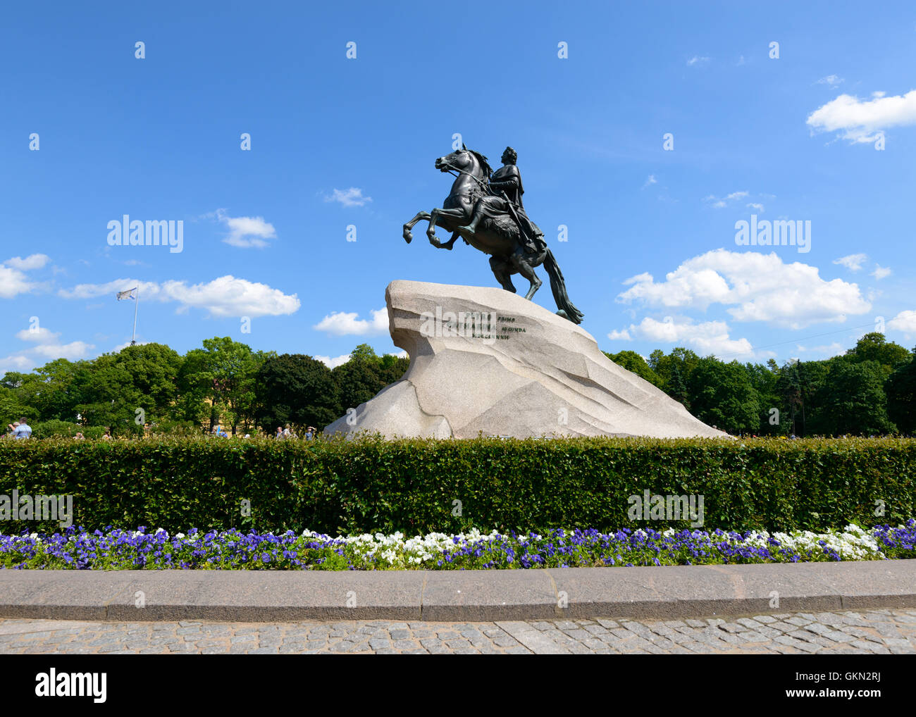 SAINT PETERSBURG, RUSSIE - 17 juin 2016 : Monument de l'empereur russe Pierre le Grand, connu sous le nom de cavalier de Bronze, Saint Pierre Banque D'Images