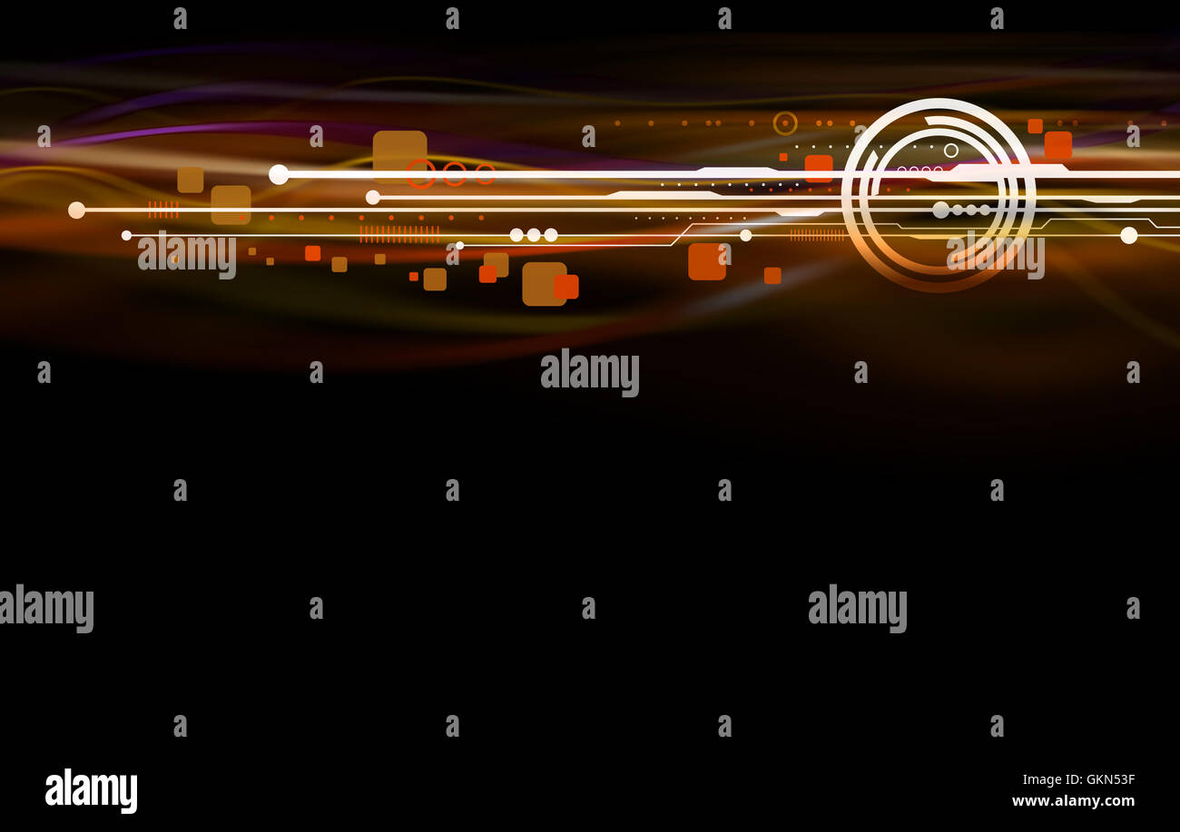 La conception d'arrière-plan de la technologie Banque D'Images
