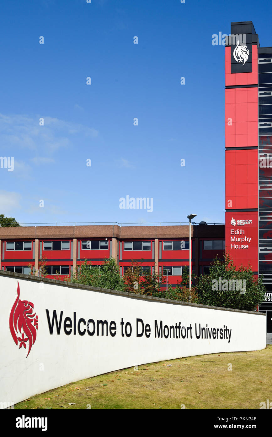 L'Université De Montfort, Leicester, UK. Banque D'Images