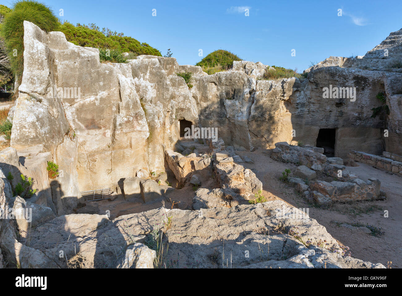 Tombes des rois musée archéologique de Paphos à Chypre Banque D'Images