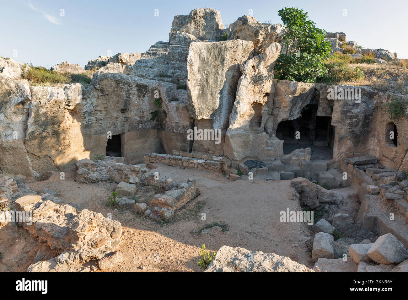 Tombes des rois musée archéologique de Paphos à Chypre Banque D'Images