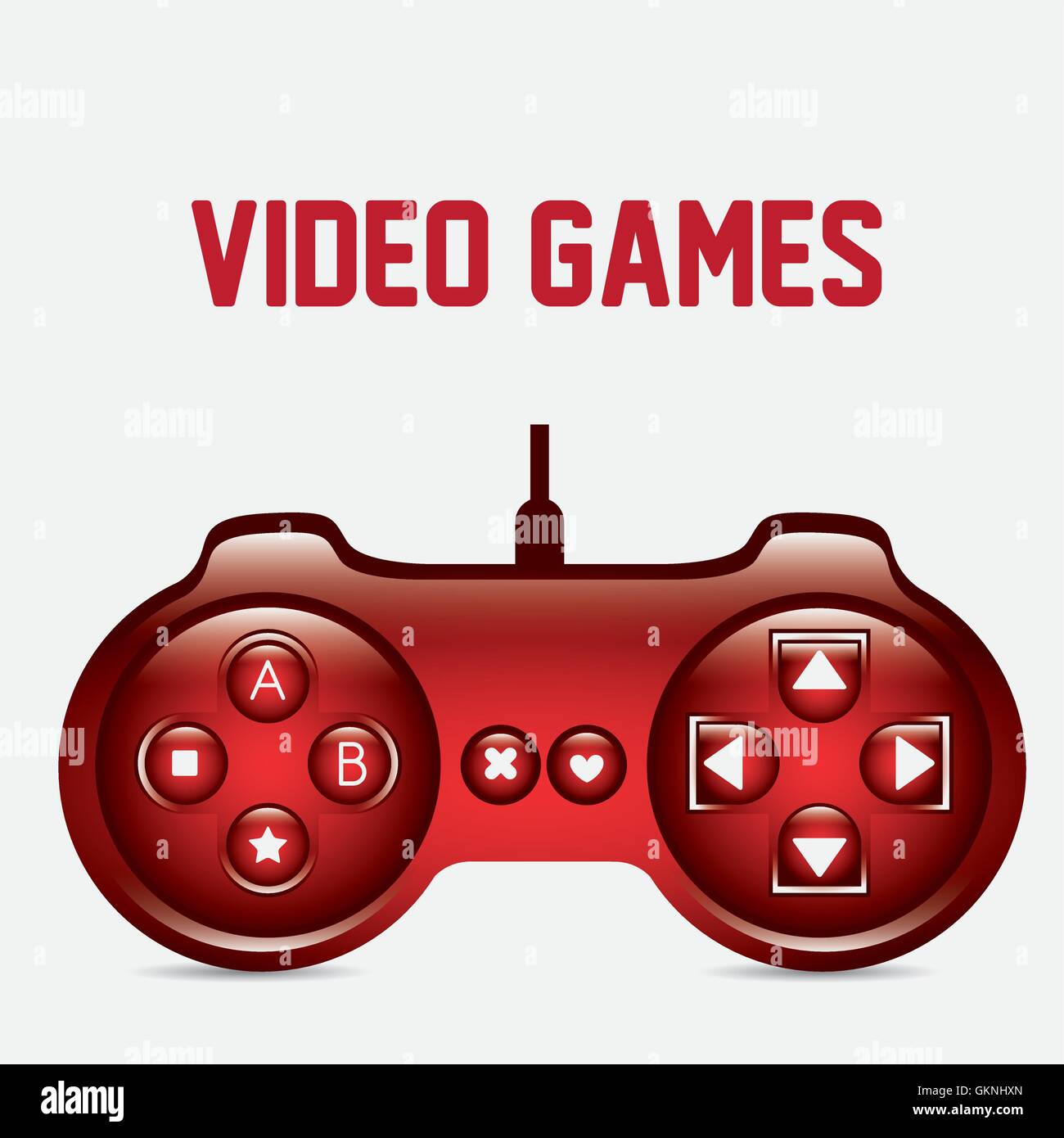 Silhouettes Jeux vidéo Illustration de Vecteur