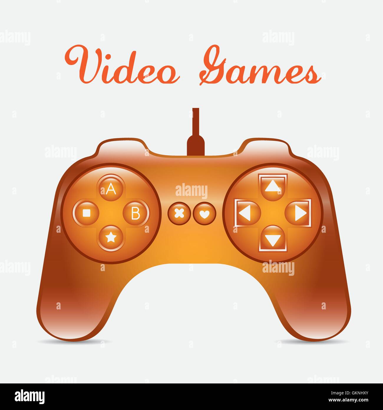 Silhouettes Jeux vidéo Illustration de Vecteur