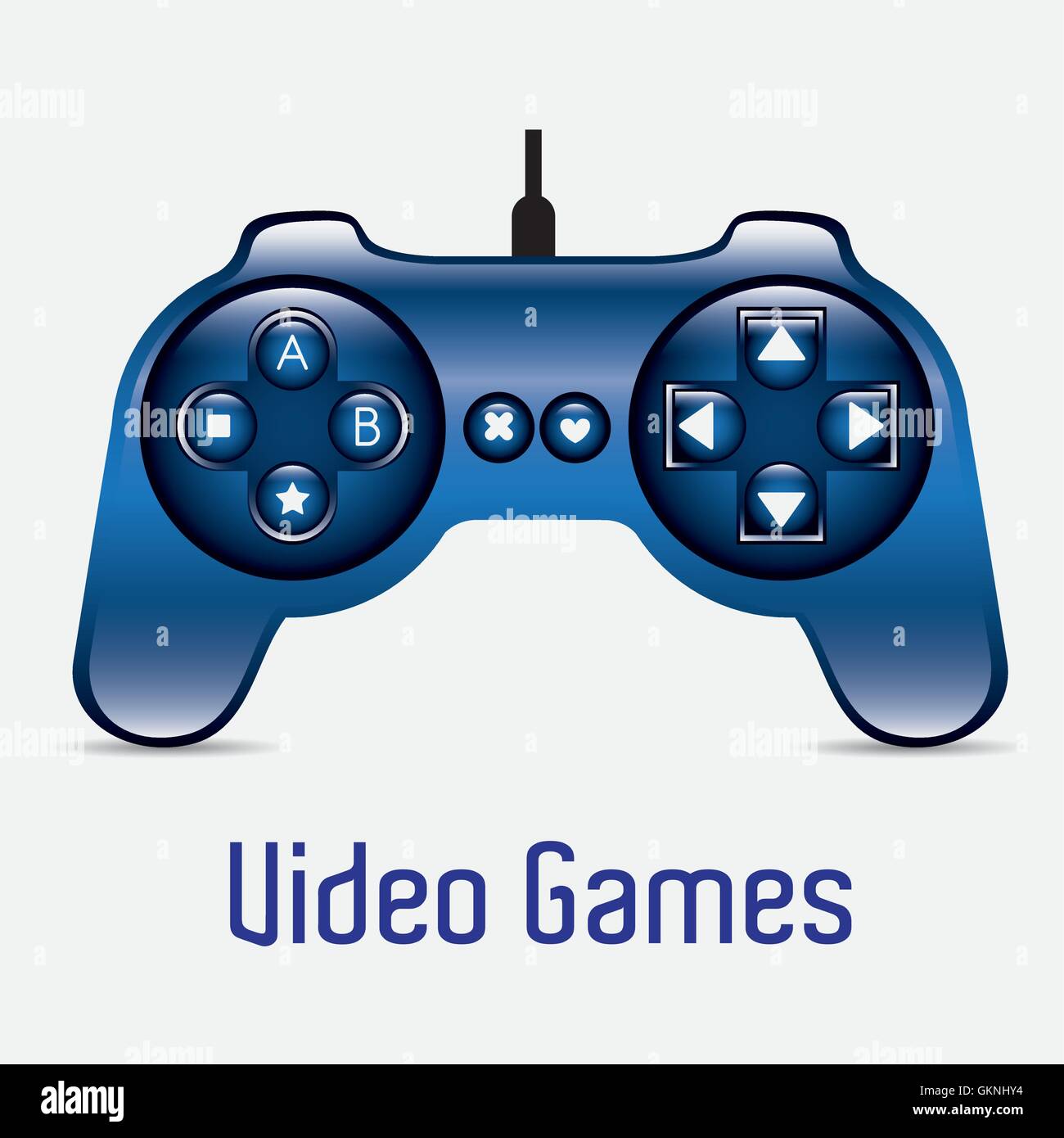 Silhouettes Jeux vidéo Illustration de Vecteur