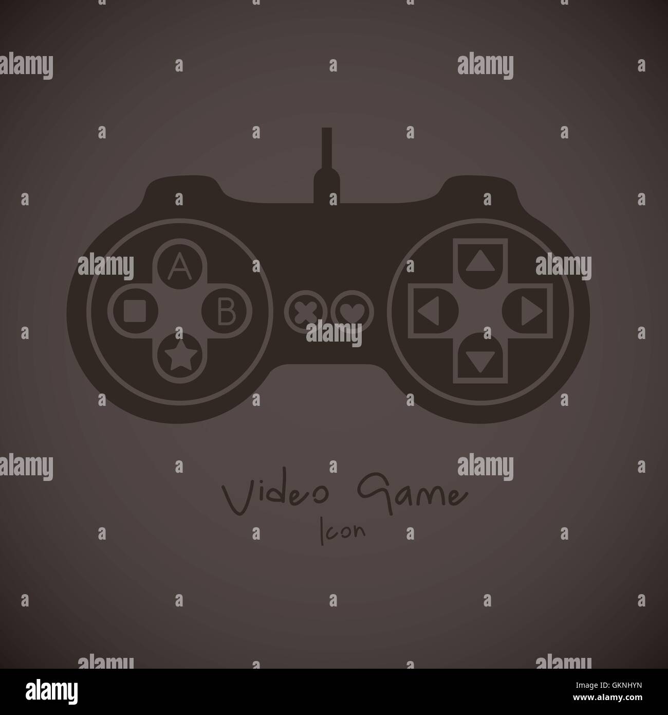 Silhouettes Jeux vidéo Illustration de Vecteur
