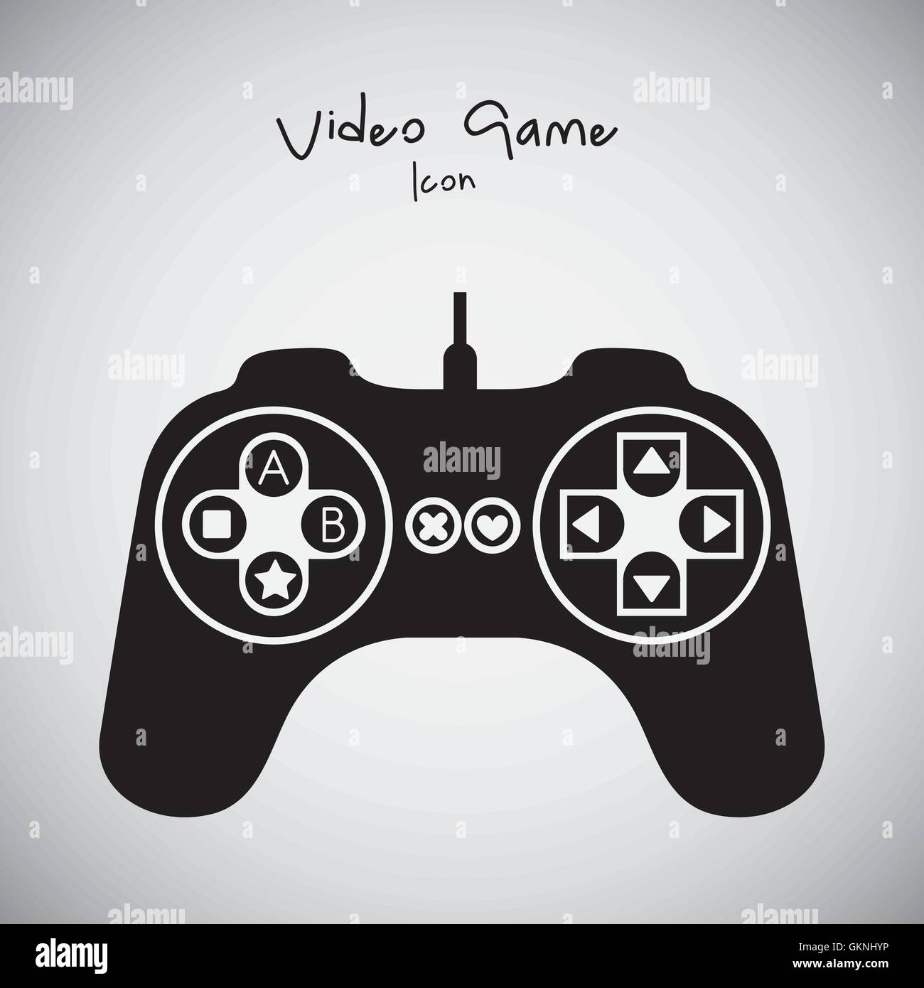 Silhouettes Jeux vidéo Illustration de Vecteur