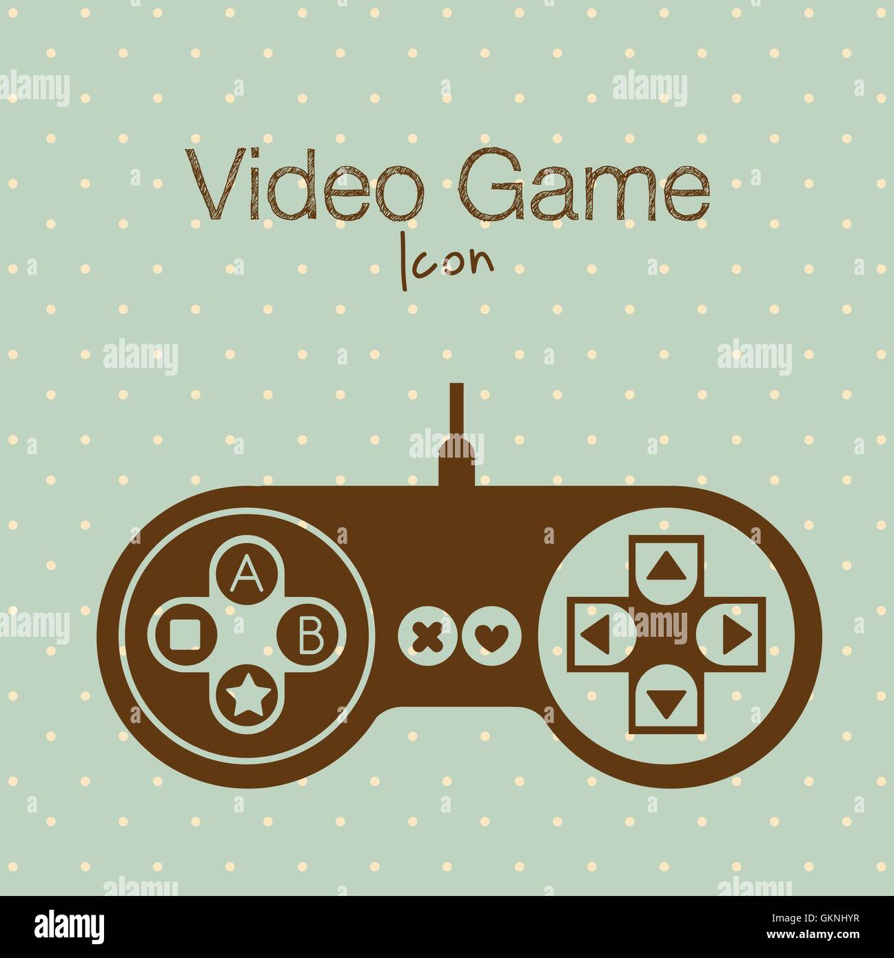 Silhouettes Jeux vidéo Illustration de Vecteur